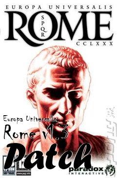 Box art for Europa Universalis: Rome v1.3 Patch