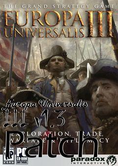 Box art for Europa Universalis III v1.3 Patch