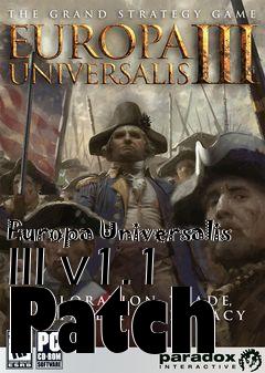 Box art for Europa Universalis III v1.1 Patch