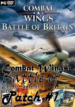 Box art for Combat Wings: Battle of Britain German Patch #1