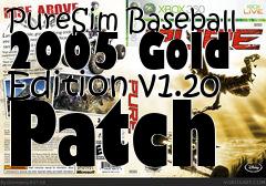 Box art for PureSim Baseball 2005 Gold Edition v1.20 Patch