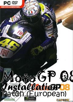 Box art for MotoGP 08 Installation Patch (European)
