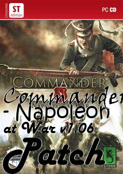 Box art for Commander - Napoleon at War v1.06 Patch