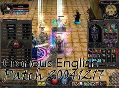 Box art for Cronous English Patch 20041217