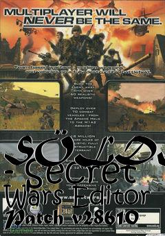 Box art for SÖLDNER - Secret Wars Editor Patch v28610