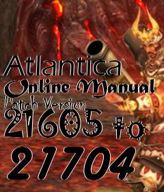 Box art for Atlantica Online Manual Patch Version 21605 to 21704