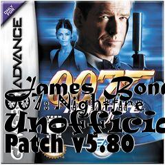 Box art for James Bond 007: Nightfire Unofficial Patch v5.80