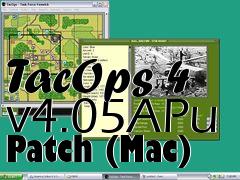 Box art for TacOps 4 v4.05APu Patch (Mac)