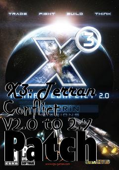 Box art for X3: Terran Conflict v2.0 to 2.7 Patch