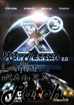 Box art for X3: Terran Conflict v2.6 to 2.7 Patch