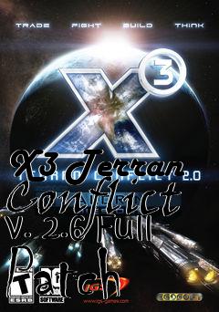 Box art for X3 Terran Conflict v. 2.6 Full Patch