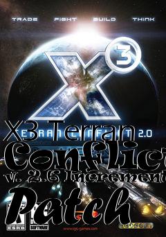 Box art for X3 Terran Conflict v. 2.6 Incremental Patch