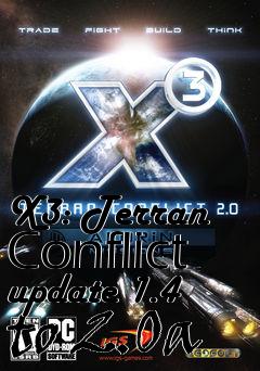 Box art for X3: Terran Conflict update 1.4 to 2.0a