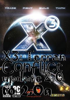 Box art for X3: Terran Conflict update 2.0 to 2.0a