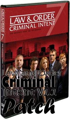 Box art for Law and Order Criminal Intent v1.1 Patch