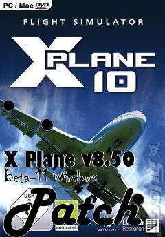 Box art for X Plane v8.50 Beta-11 Windows Patch