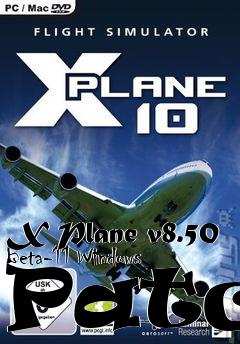 Box art for X Plane v8.50 Beta-11 Windows Patch