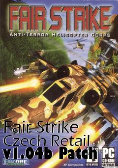 Box art for Fair Strike Czech Retail v1.04b Patch