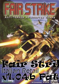 Box art for Fair Strike Italian Retail v1.04b Patch