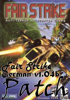 Box art for Fair Strike German v1.04b Patch