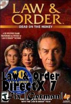 Box art for Law & Order DirectX 7 Fix [German]
