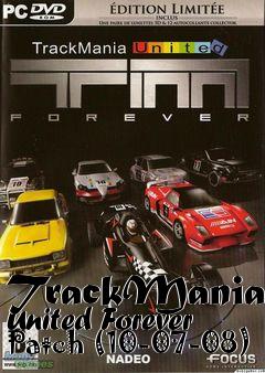 Box art for TrackMania United Forever Patch (10-07-08)