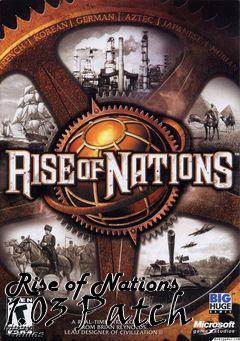 Box art for Rise of Nations 1.03 Patch