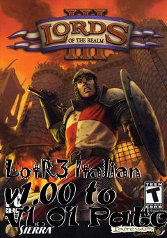 Box art for LotR3 Italian v1.00 to v1.01 Patch