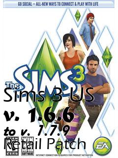 Box art for Sims 3 US v. 1.6.6 to v. 1.7.9 Retail Patch