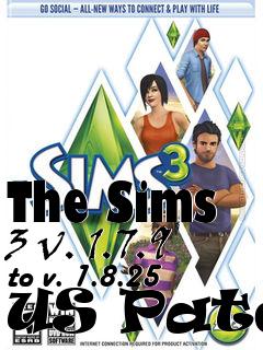 Box art for The Sims 3 v. 1.7.9 to v. 1.8.25 US Patch