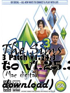 Box art for The Sims 3 Patch v1.24.3 to v1.25.3 (Mac digital download)