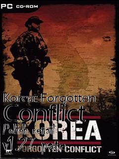 Box art for Korea: Forgotten Conflict Polish retail v1.27 patc