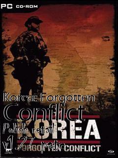 Box art for Korea: Forgotten Conflict Polish retail v1.27 patc