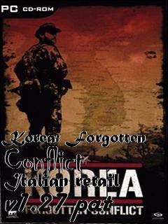 Box art for Korea: Forgotten Conflict Italian retail v1.27 pat