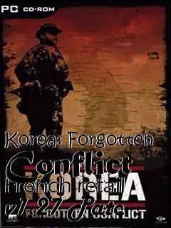 Box art for Korea: Forgotten Conflict French retail v1.27 Patc