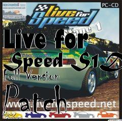 Box art for Live for Speed S1D Full Version Patch