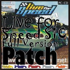 Box art for Live for Speed S1C Full Version Patch