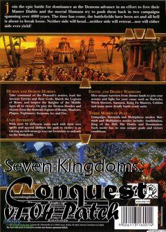 Box art for Seven Kingdoms: Conquest v1.04 Patch