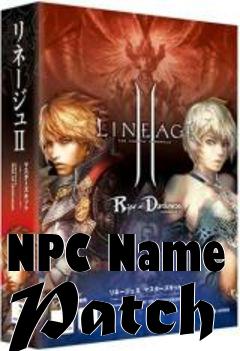 Box art for NPC Name Patch