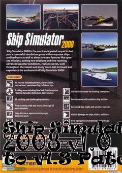 Box art for Ship Simulator 2008 v1.0 to v1.3 Patch