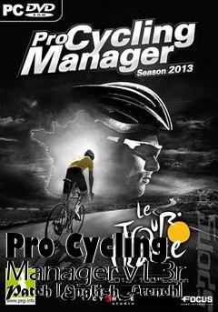 Box art for Pro Cycling Manager v1.3r Patch [EnglishFrench]