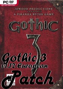Box art for Gothic 3 v1.12 European Patch