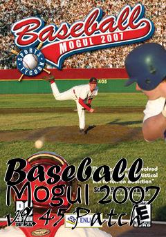 Box art for Baseball Mogul 2007 v9.45 Patch