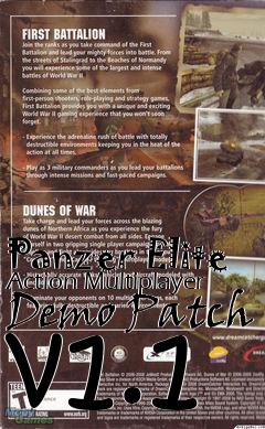 Box art for Panzer Elite Action Multiplayer Demo Patch v1.1