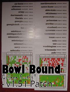 Box art for Bowl Bound College Football - v1.51 Patch