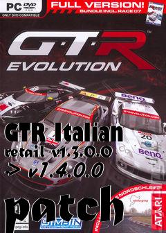 Box art for GTR Italian retail v1.3.0.0 -> v1.4.0.0 patch