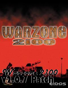 Box art for Warzone 2100 v2.0.7 Patch