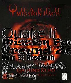 Box art for Quake Ii Mission Pack: Ground Zero