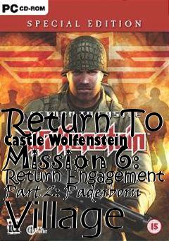 Box art for Return To Castle Wolfenstein