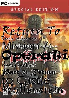 Box art for Return To Castle Wolfenstein